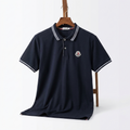 Moncler - Cotton - Polo Shirt – Navy – Size L
