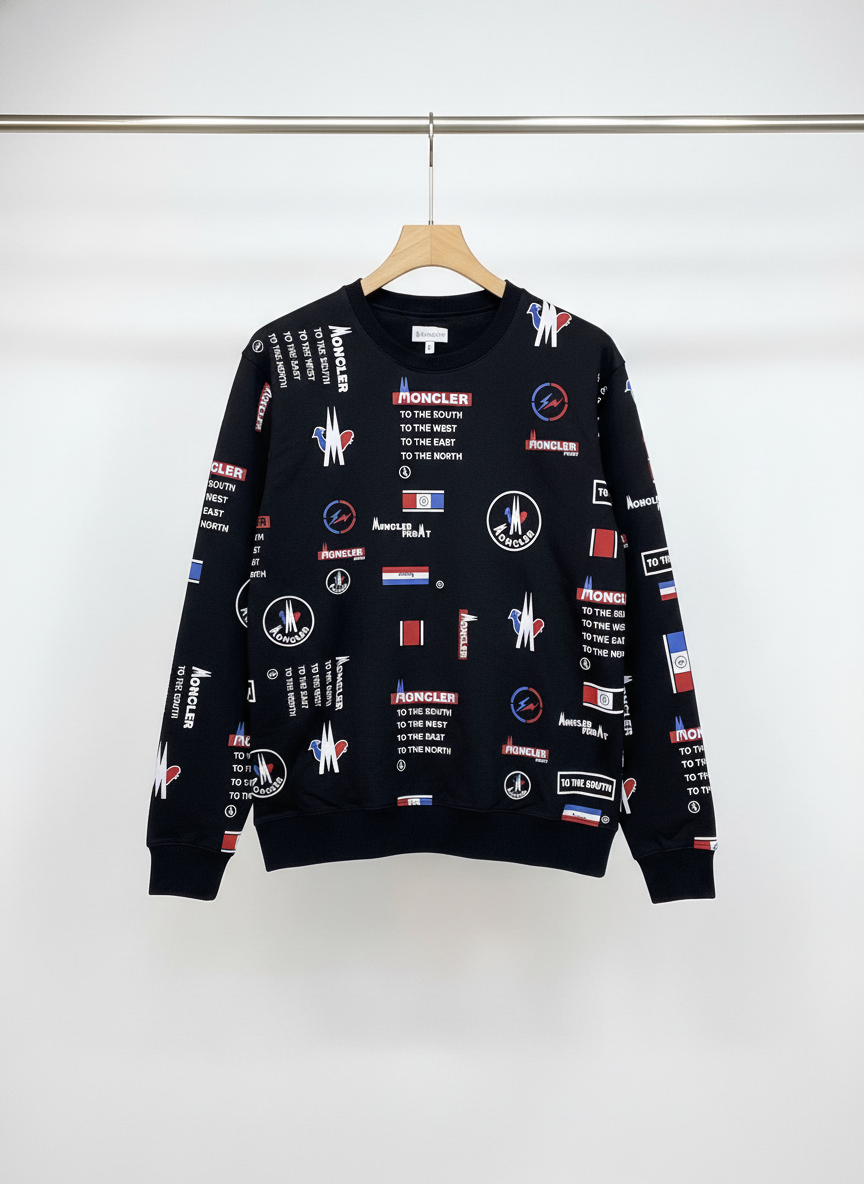 Moncler - Cotton - Sweatshirt – Black – M