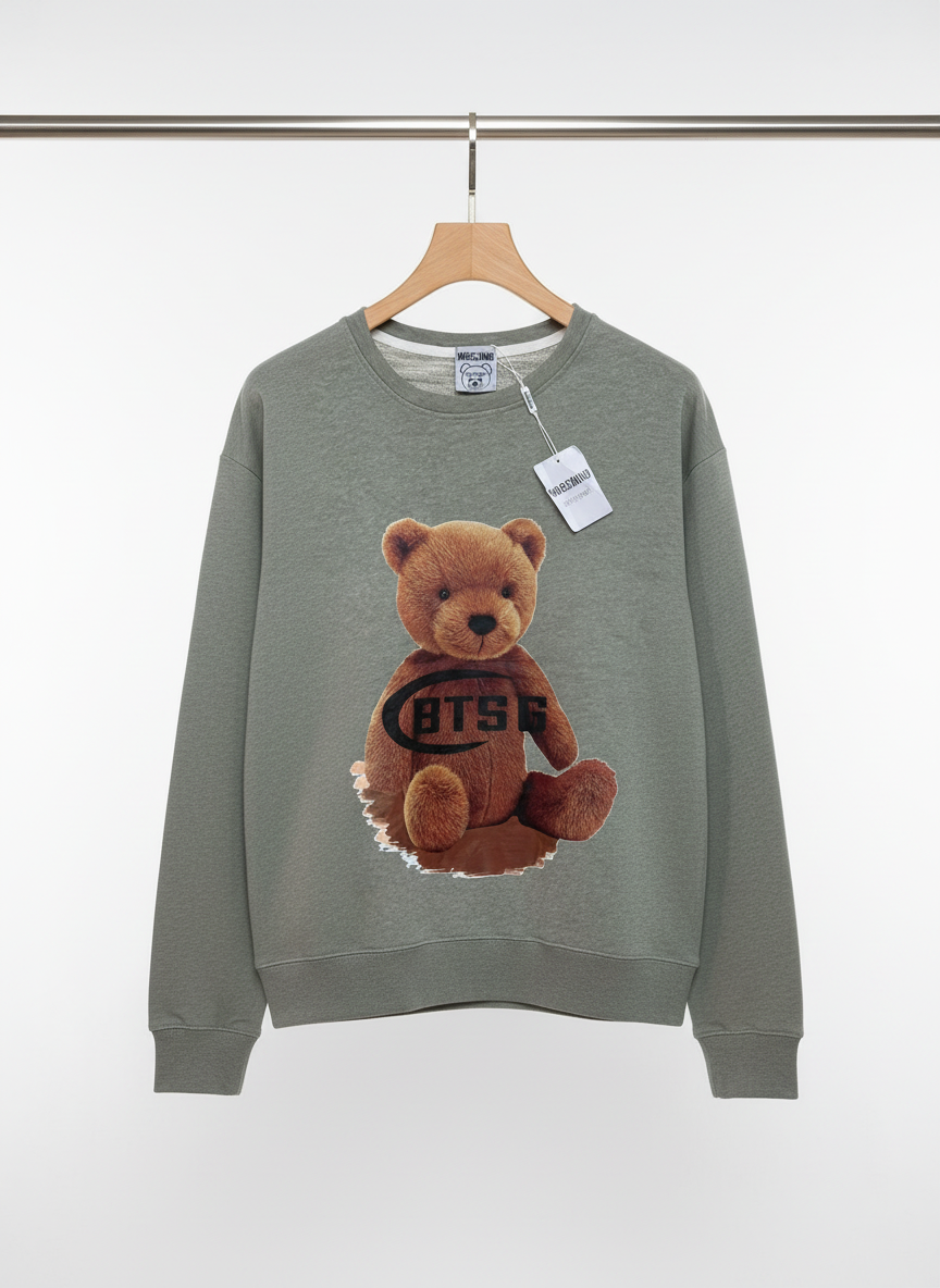 Moschino - Cotton - Sweatshirt – Gray – Size XL