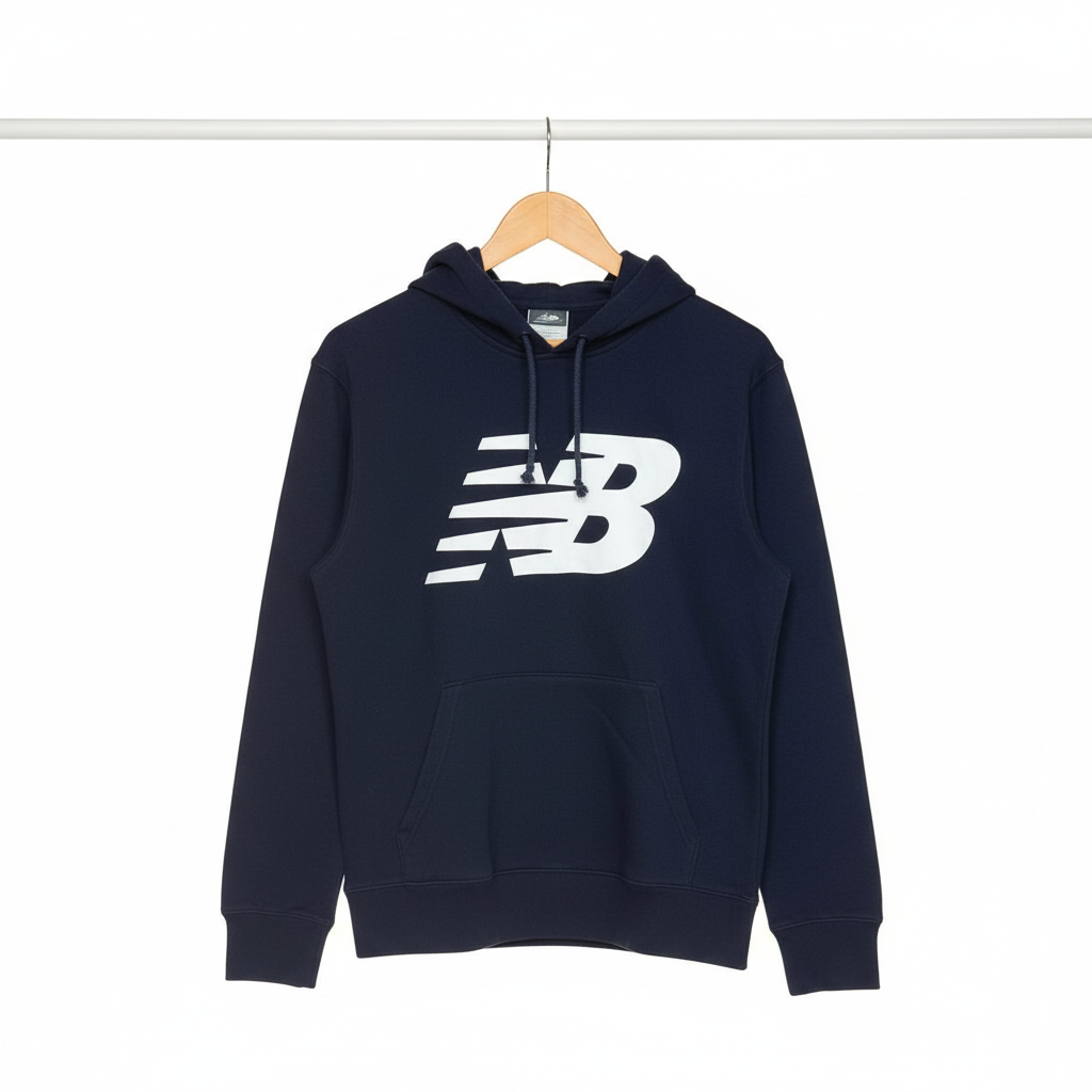 New Balance - Cotton - Hoodie – Dark Blue – Size M