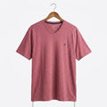 Nautica - Cotton - T-Shirt – Light Maroon – Size 2XL