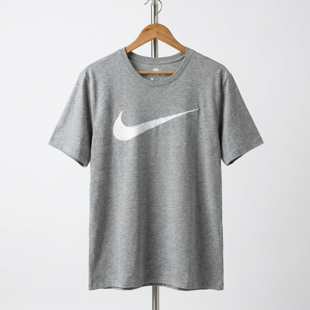 Nike - Cotton - T-Shirt – Gray – Size 2XL
