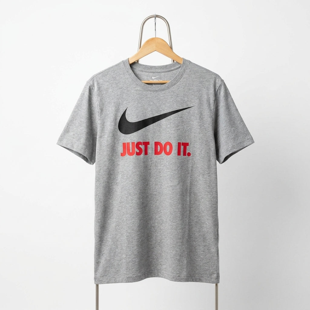 Nike - Cotton - T-Shirt – Light Gray – Size 3XL