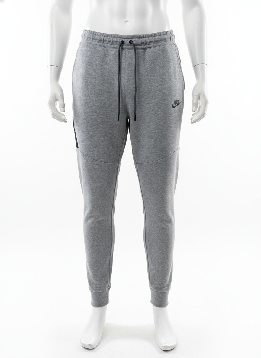 Nike - Cotton - Sweatpants - Gray - Size L