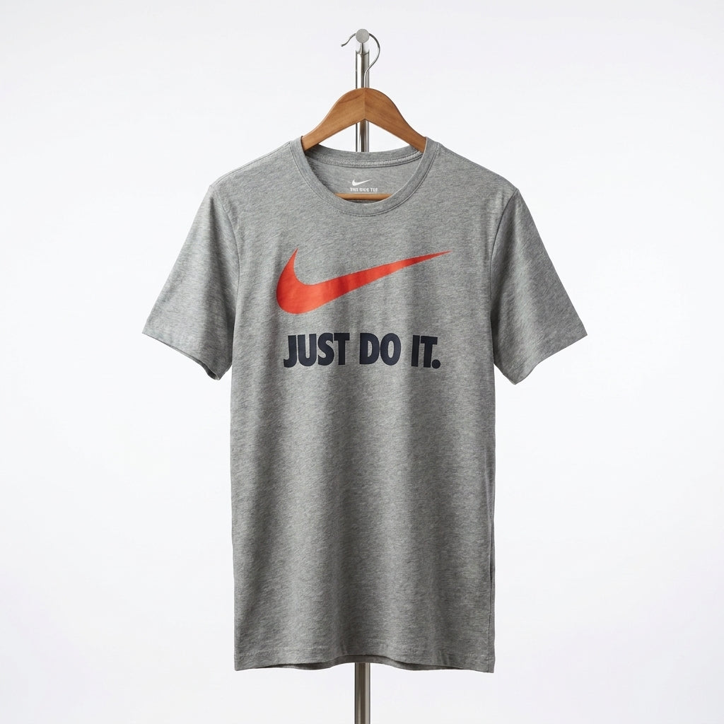 Nike - Cotton - T-Shirt – Gray – Size L