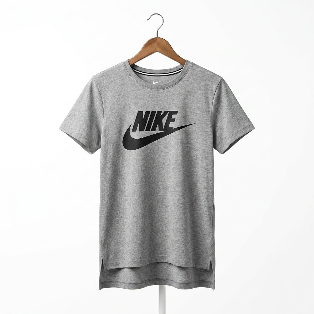 Nike - Cotton - T-Shirt – Gray – Size M