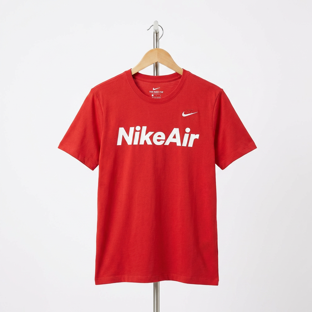 Nike - Cotton - T-Shirt – Red – Size M