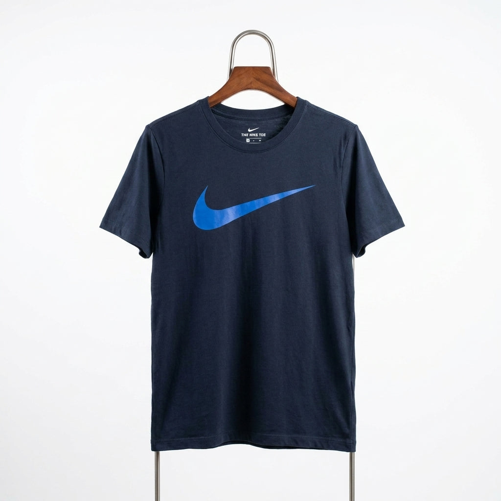 Nike - Cotton - T-Shirt – Navy – Size S