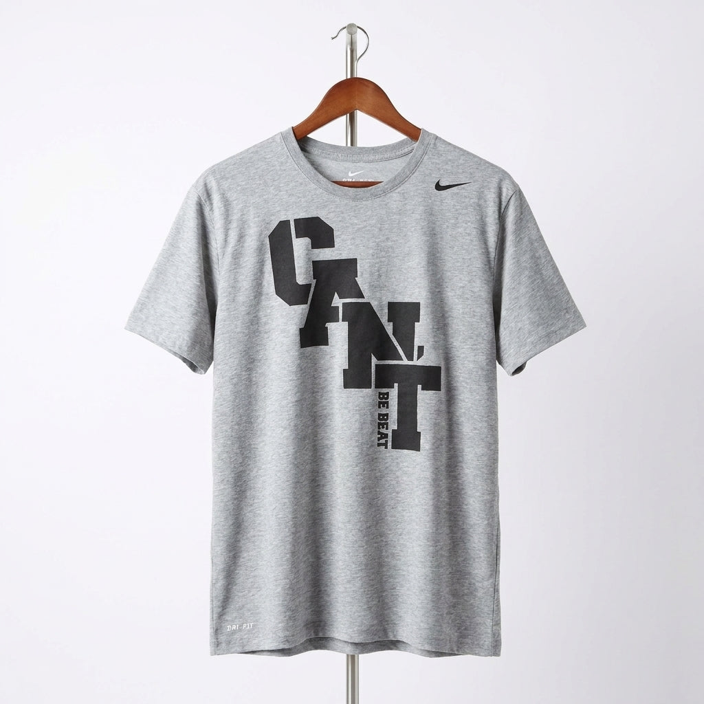Nike - Cotton - T-Shirt – Light Gray – Size XL