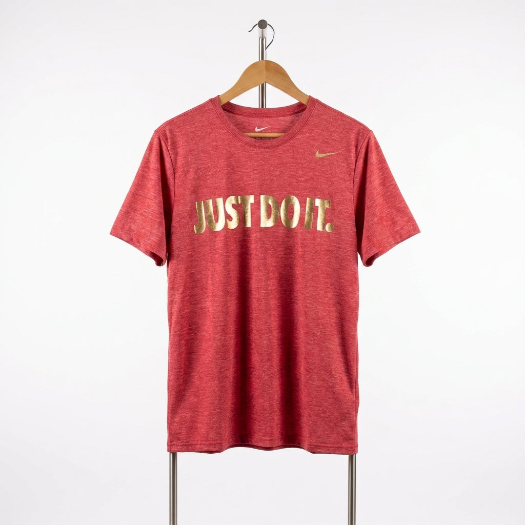Nike - Cotton - T-Shirt – Red – Size XL