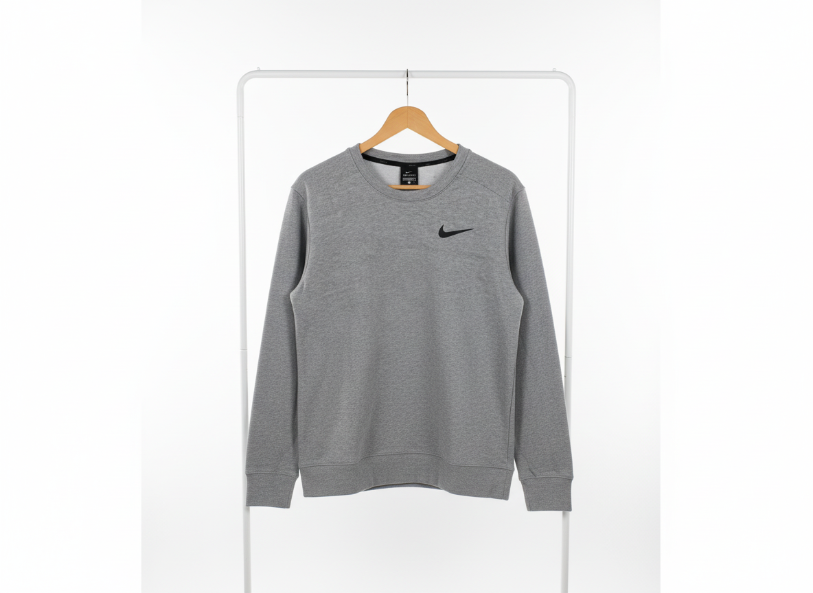 Nike - Cotton - Sweatshirt – Gray – Size M