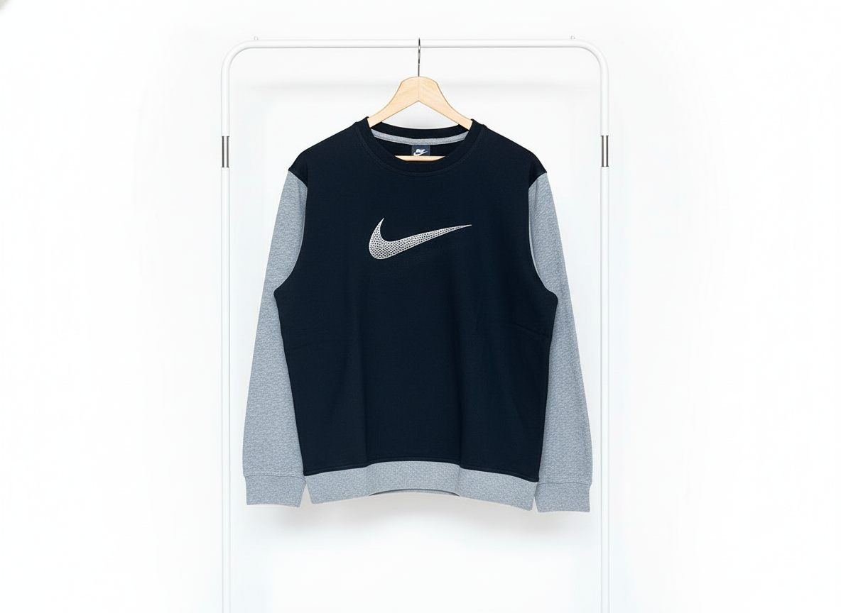 Nike - Cotton - Sweatshirt – Dark Blue – Size XL
