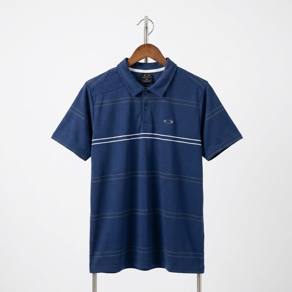 Oakley - Cotton - Polo Shirt – Navy – Size M Fits S