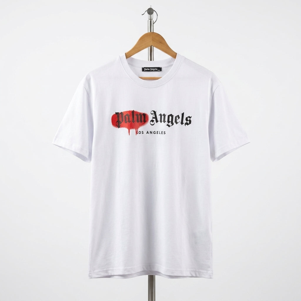 Palm Angels - Cotton - T-Shirt – White – Size 2XL Fits XL
