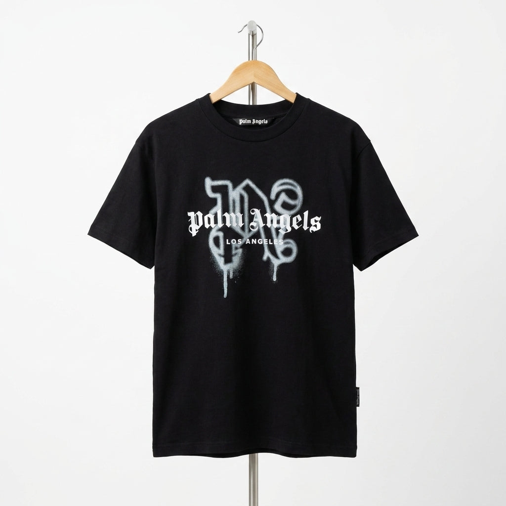 Palm Angels - Cotton - T-Shirt – Black – Size M