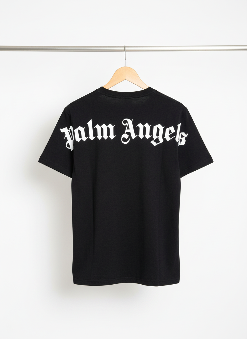 Palm Angels - Cotton - T-Shirt – Black – Size L