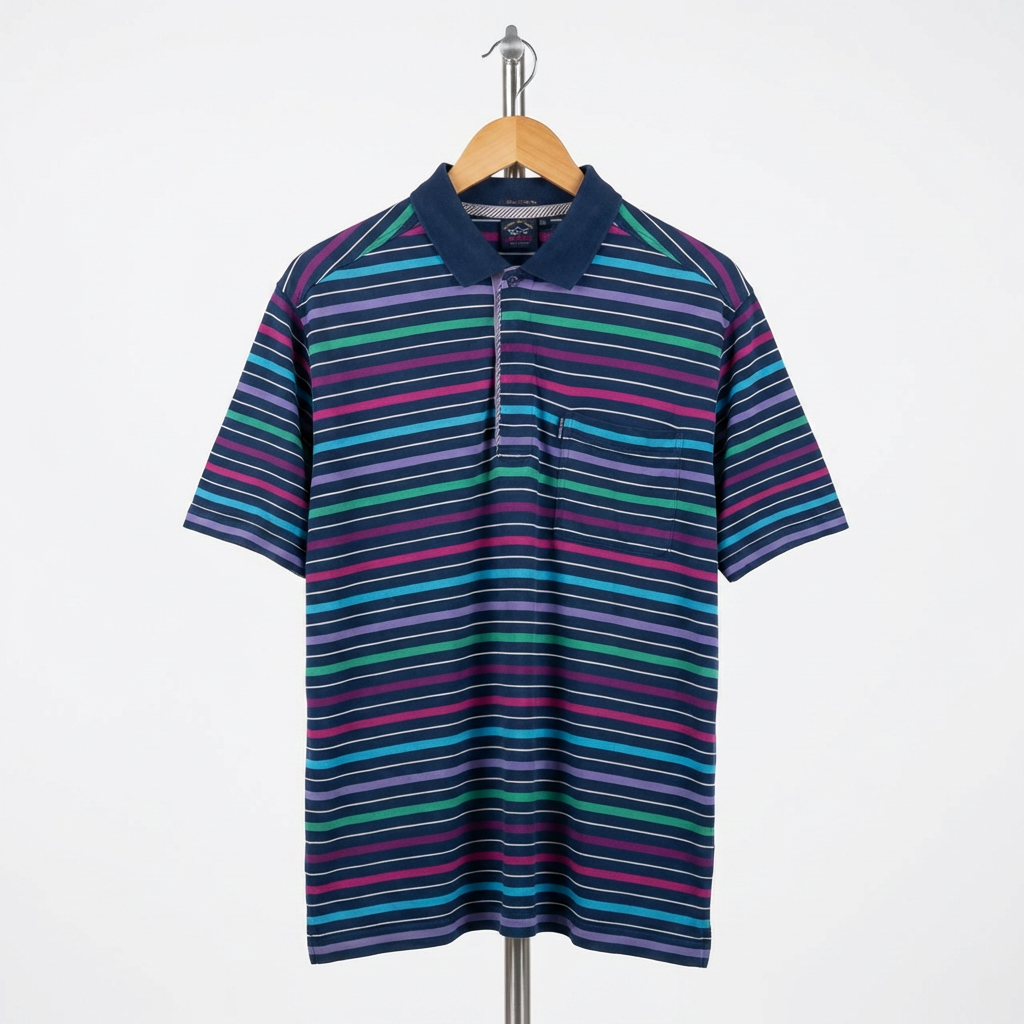 Paul & Shark - Cotton - Polo Shirt – Stripped – Size XL