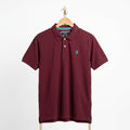 Playboy - Cotton - Polo Shirt – Maroon – Size L Fits M