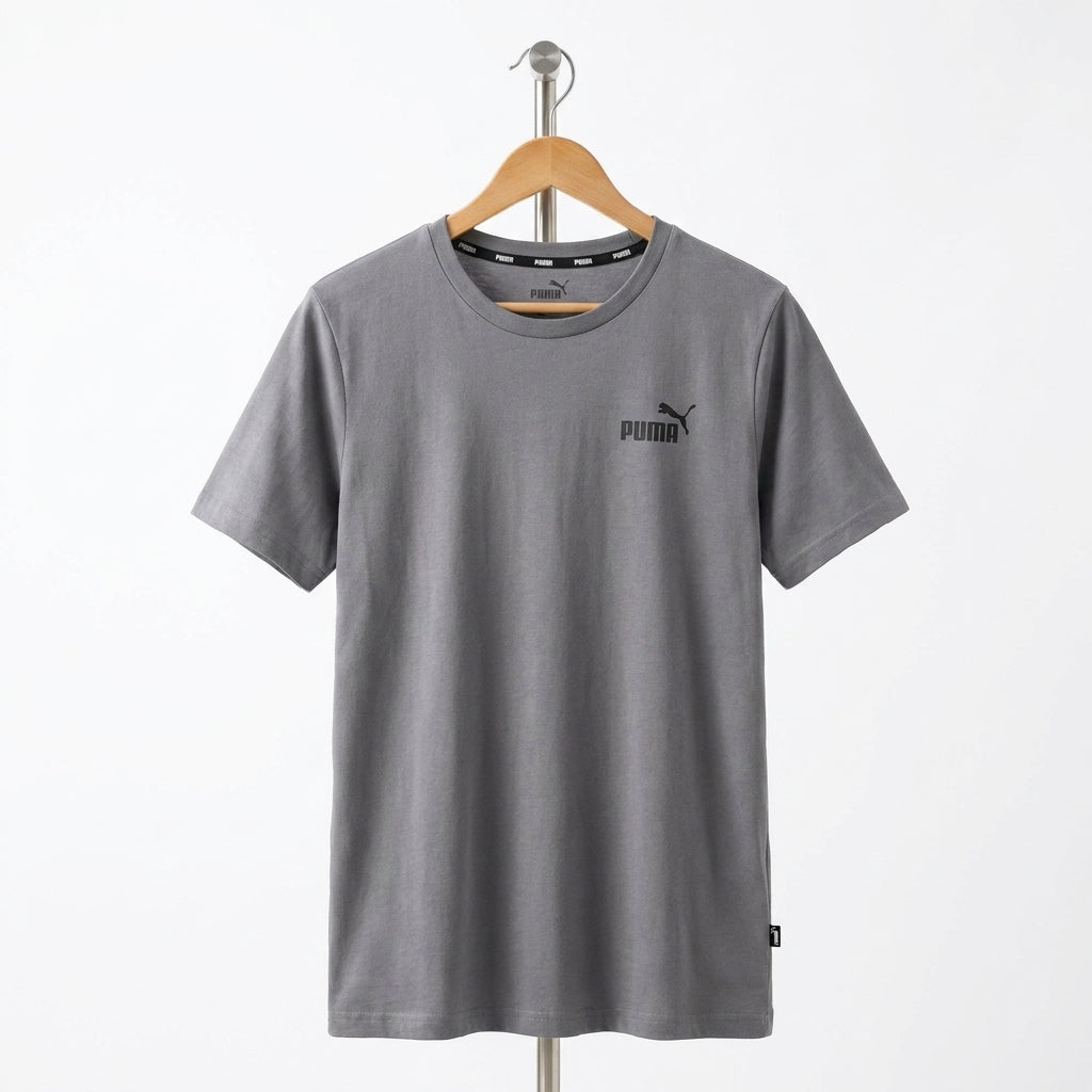 Puma - Cotton - T-Shirt – Gray – Size L