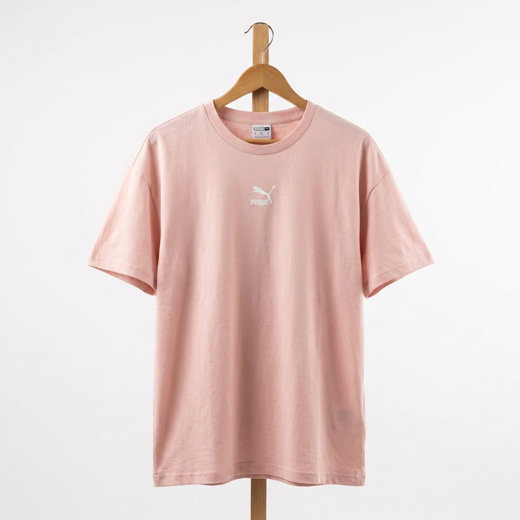 Puma - Cotton - T-Shirt – Light Pink – Size M