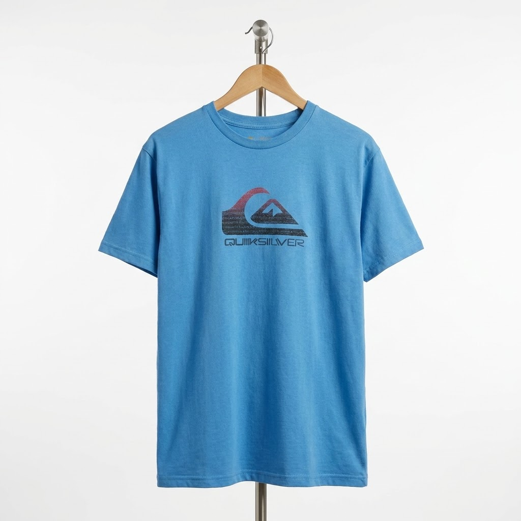 Quiksilver- Cotton - T-Shirt – Blue – Size XL