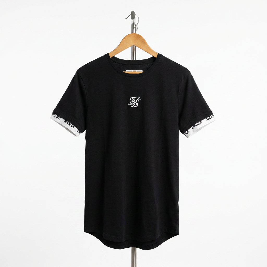 Siksilk - Cotton - T-Shirt – Black – Size S