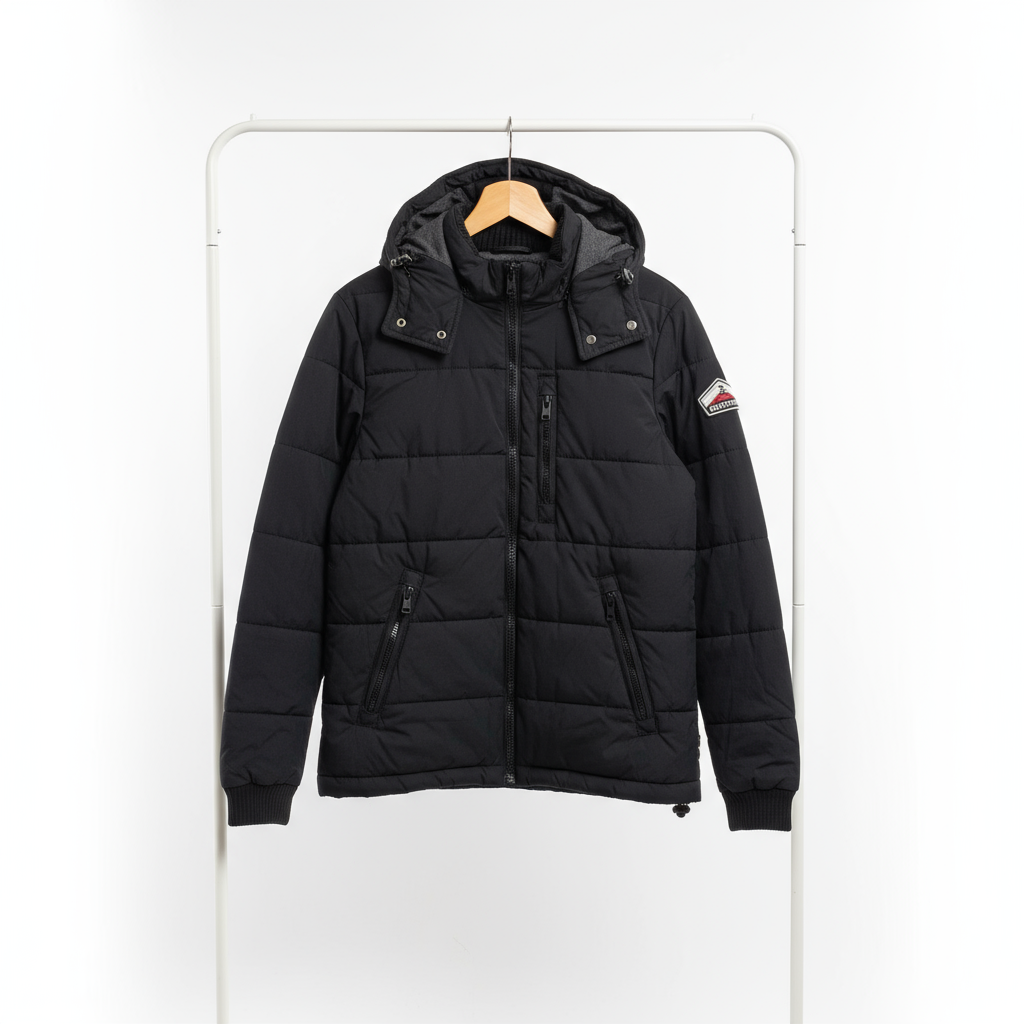 Super Dry - Jacket – Black – Size S