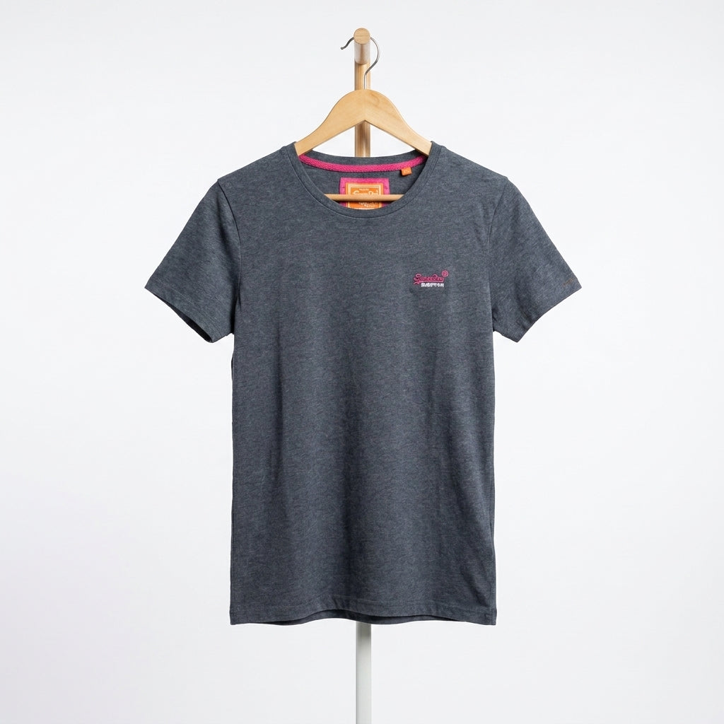 Superdry - Cotton – T-Shirt - Dark Gray – Size L