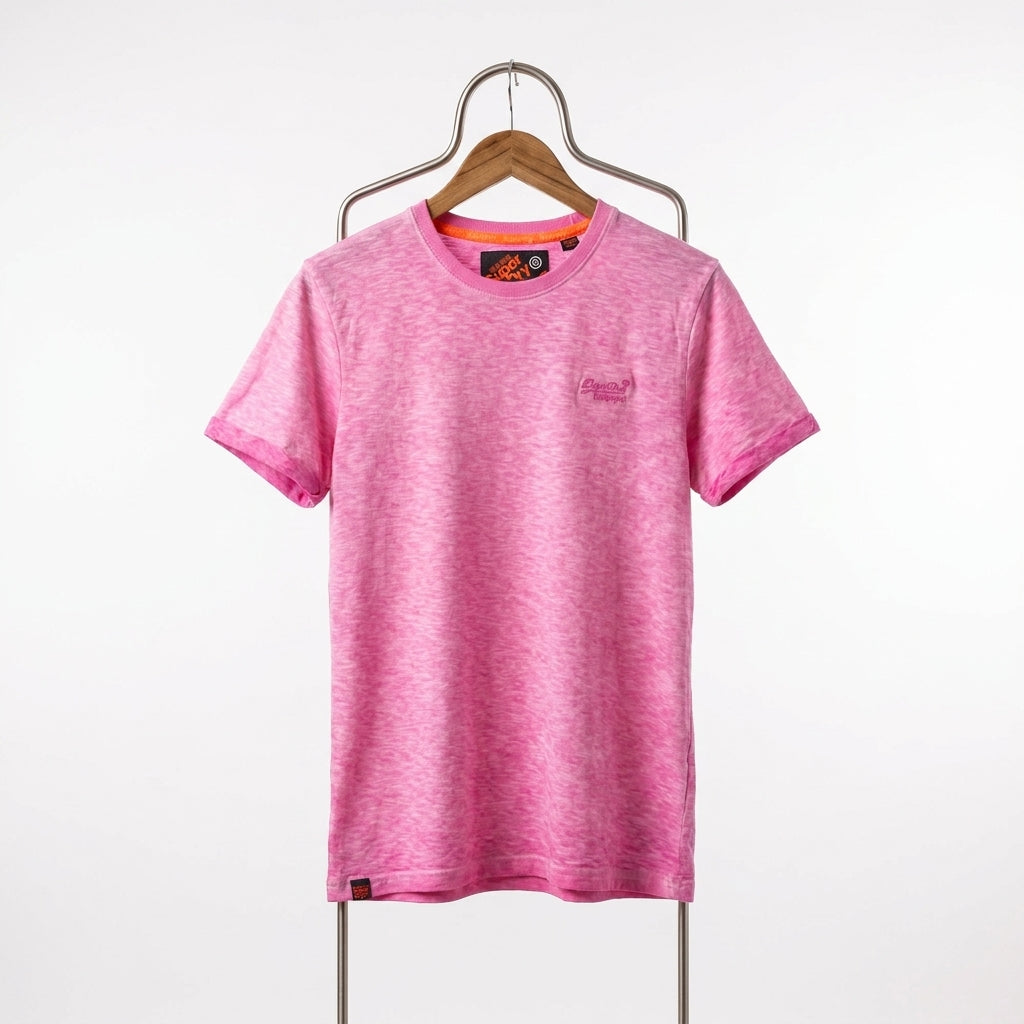Superdry - Cotton – T-Shirt - Pink – Size L