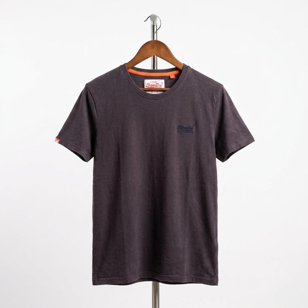 Superdry - Cotton – T-Shirt - Aubergine – Size XL