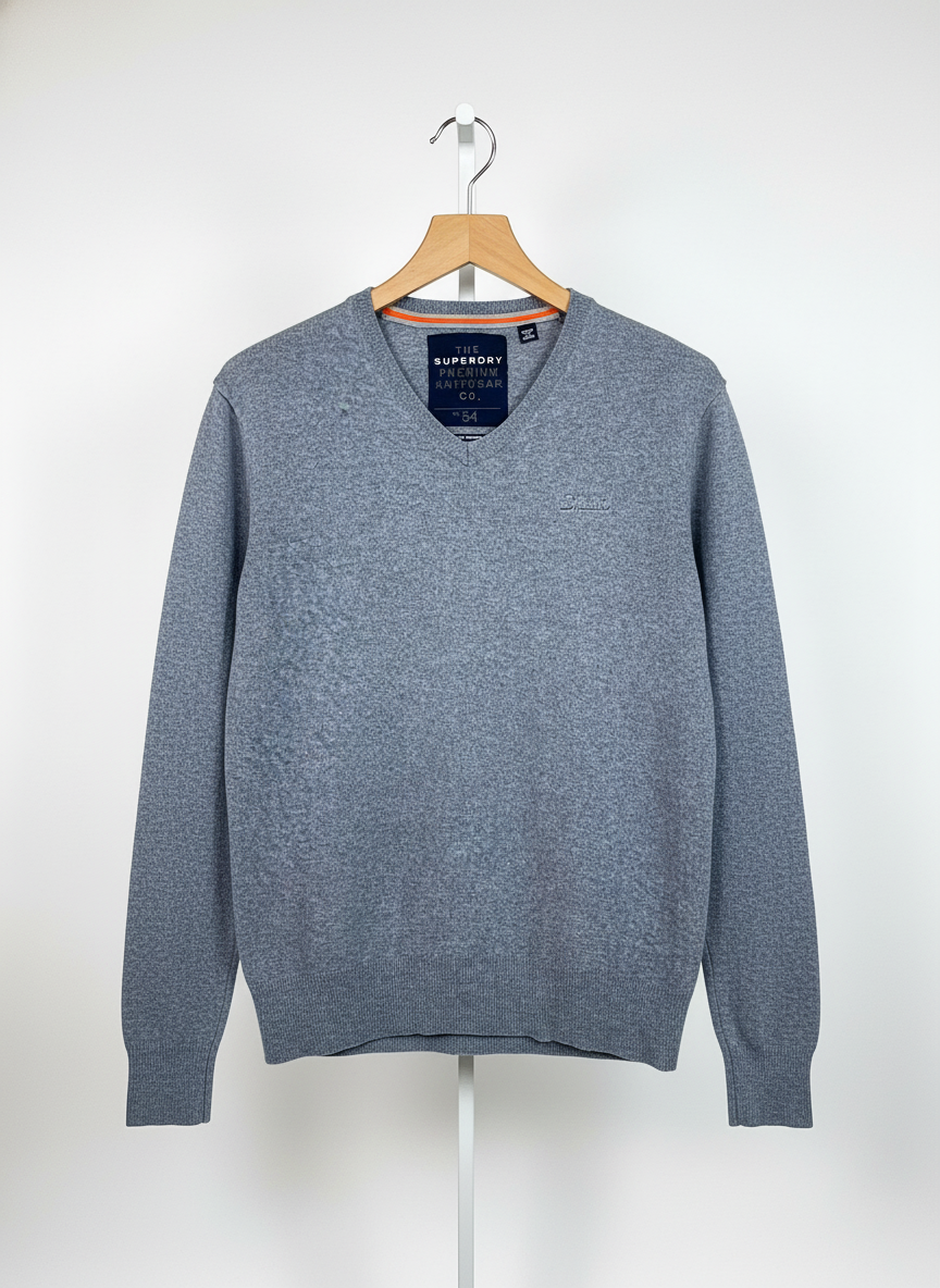 Super Dry - Knitwear – Gray – Size M