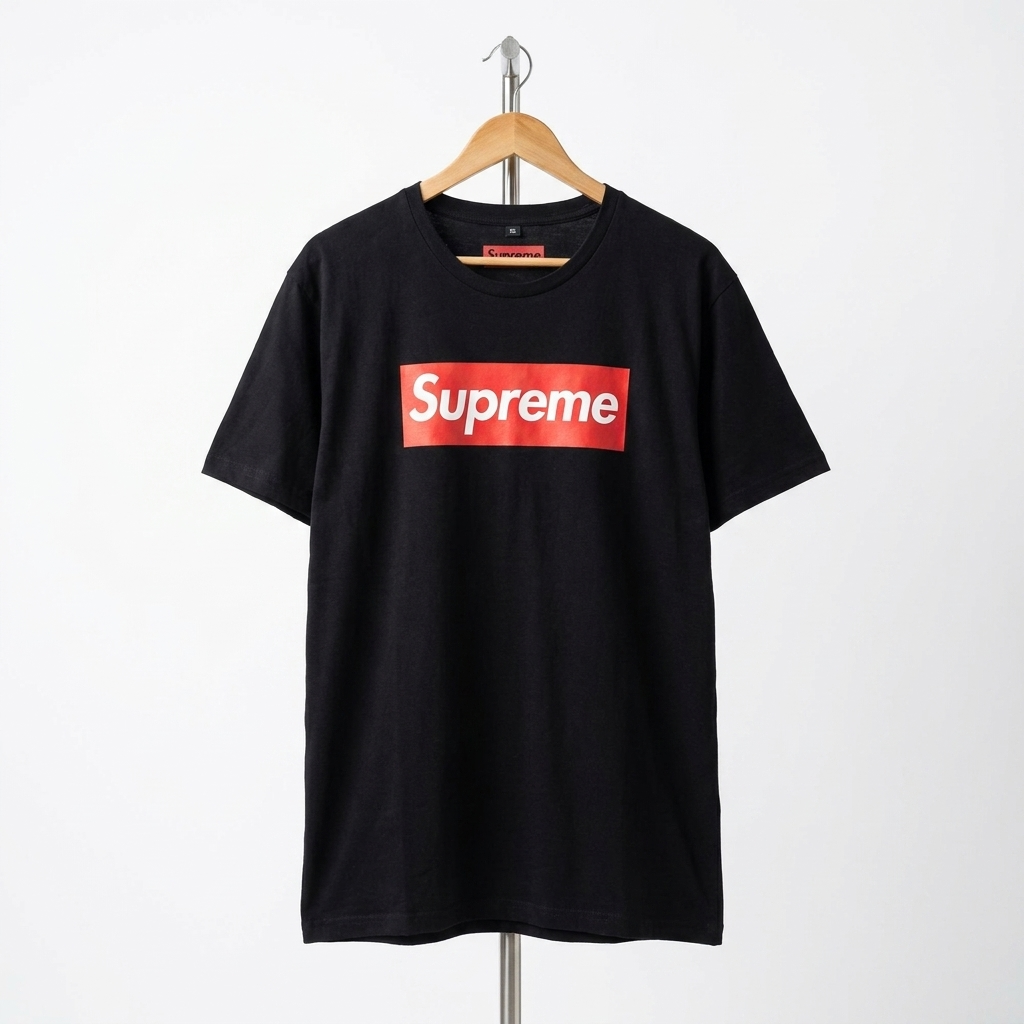 Supreme - Cotton - T-Shirt –  Red – Size XL Fits S