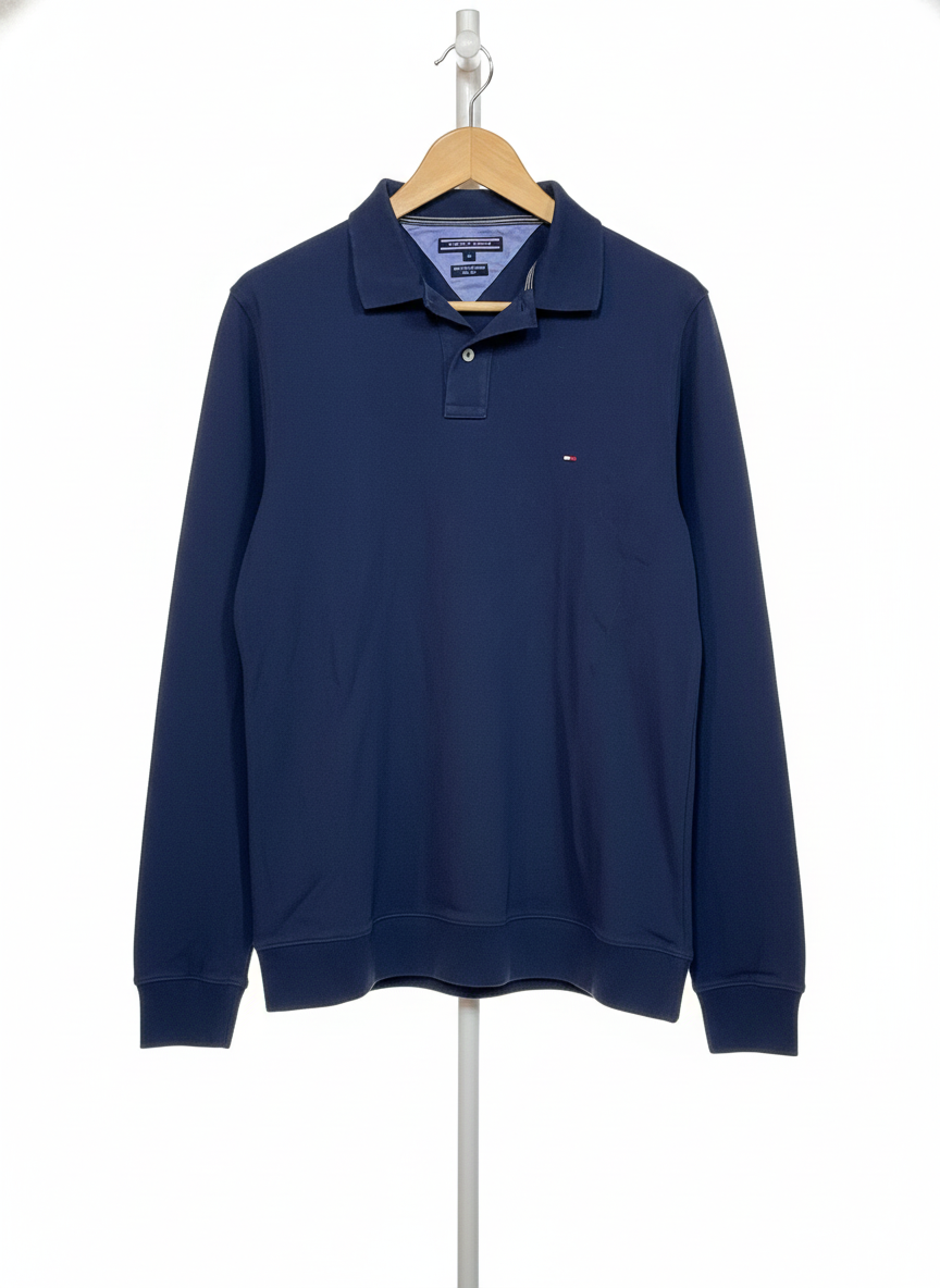 Tommy Hilfiger - Cotton - Polo-Shirt – Navy – Size M
