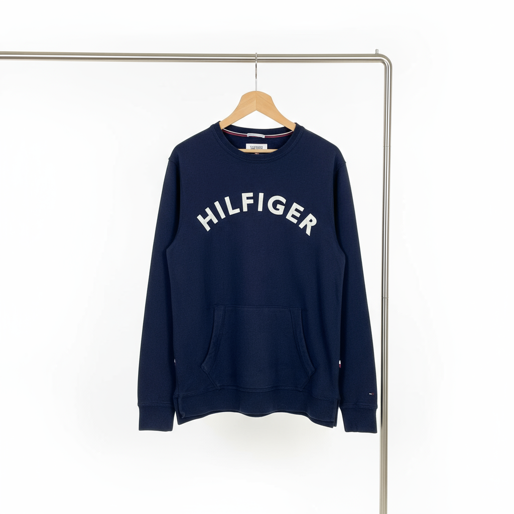 Tommy Hilfiger- Cotton - Sweatshirt – Dark Blue – Size S