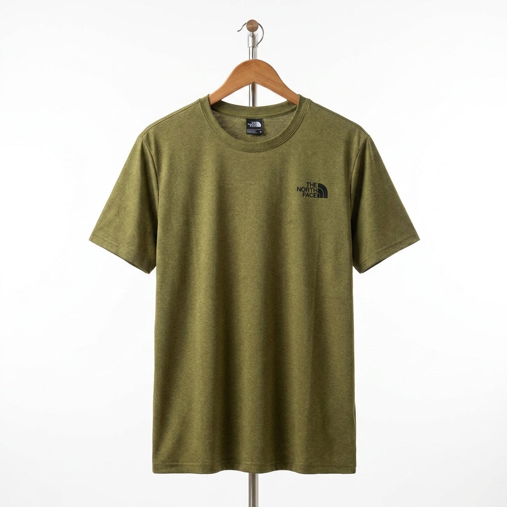 The North Face - Cotton - T-Shirt – Olive Green – Size XL