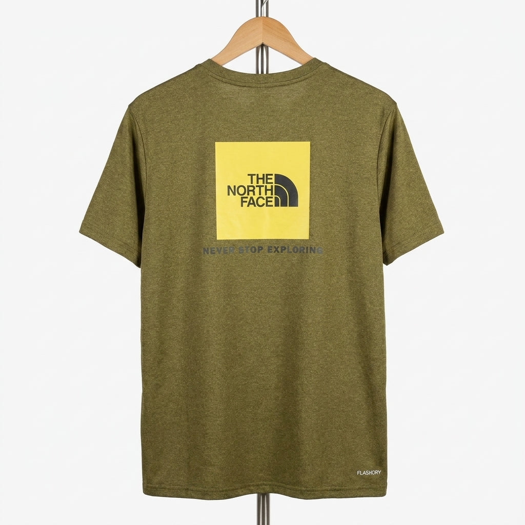 The North Face - Cotton - T-Shirt – Olive Green – Size XL