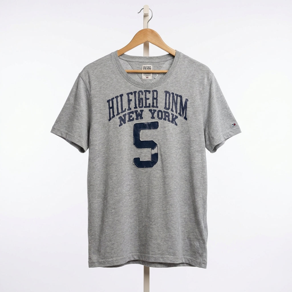 Tommy Hilfiger - Cotton - T-Shirt – Gray – Size 2XL fits XL