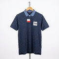 Tommy Hilfiger - Cotton - Polo Shirt – Navy Striped – Size 2XL