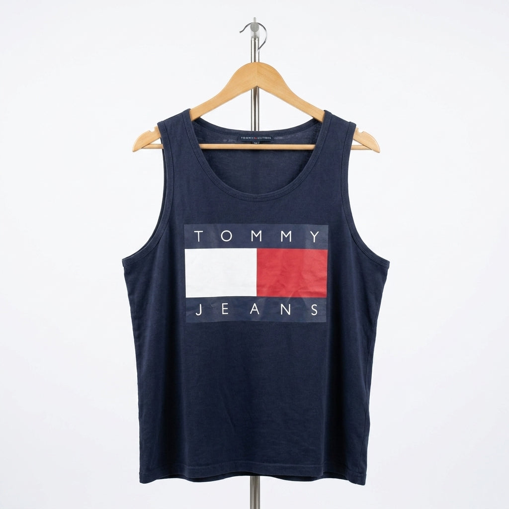 Tommy Hilfiger - Cotton - T-Shirt – Navy – Size 2XL