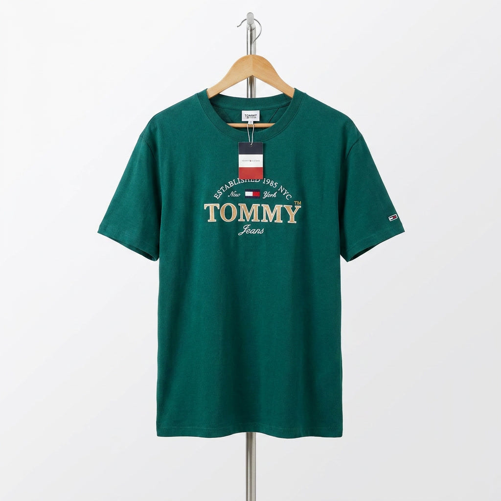 Tommy Hilfiger - Cotton - T-Shirt – Green – Size L