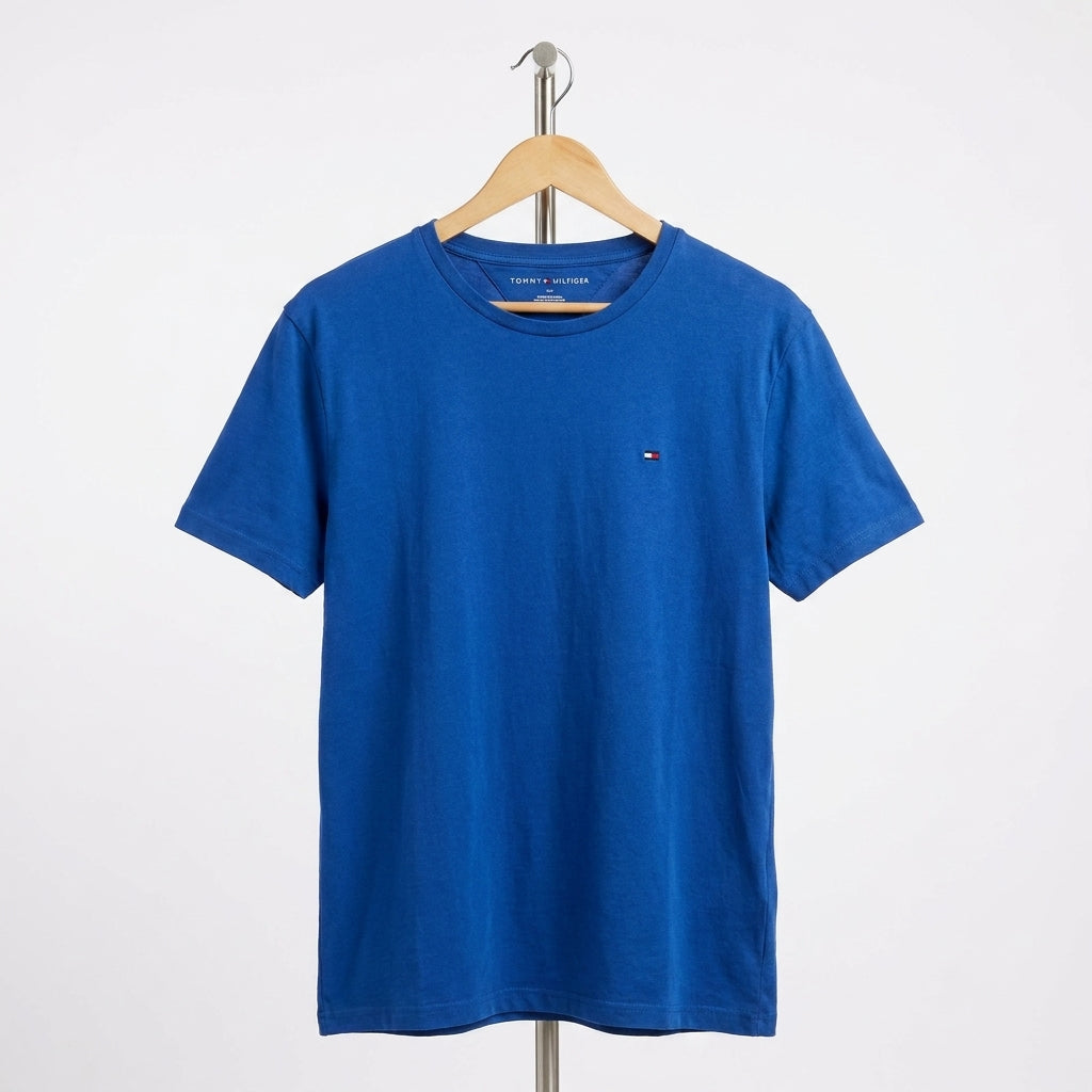 Tommy Hilfiger - Cotton - T-Shirt – Dark Blue – Size L