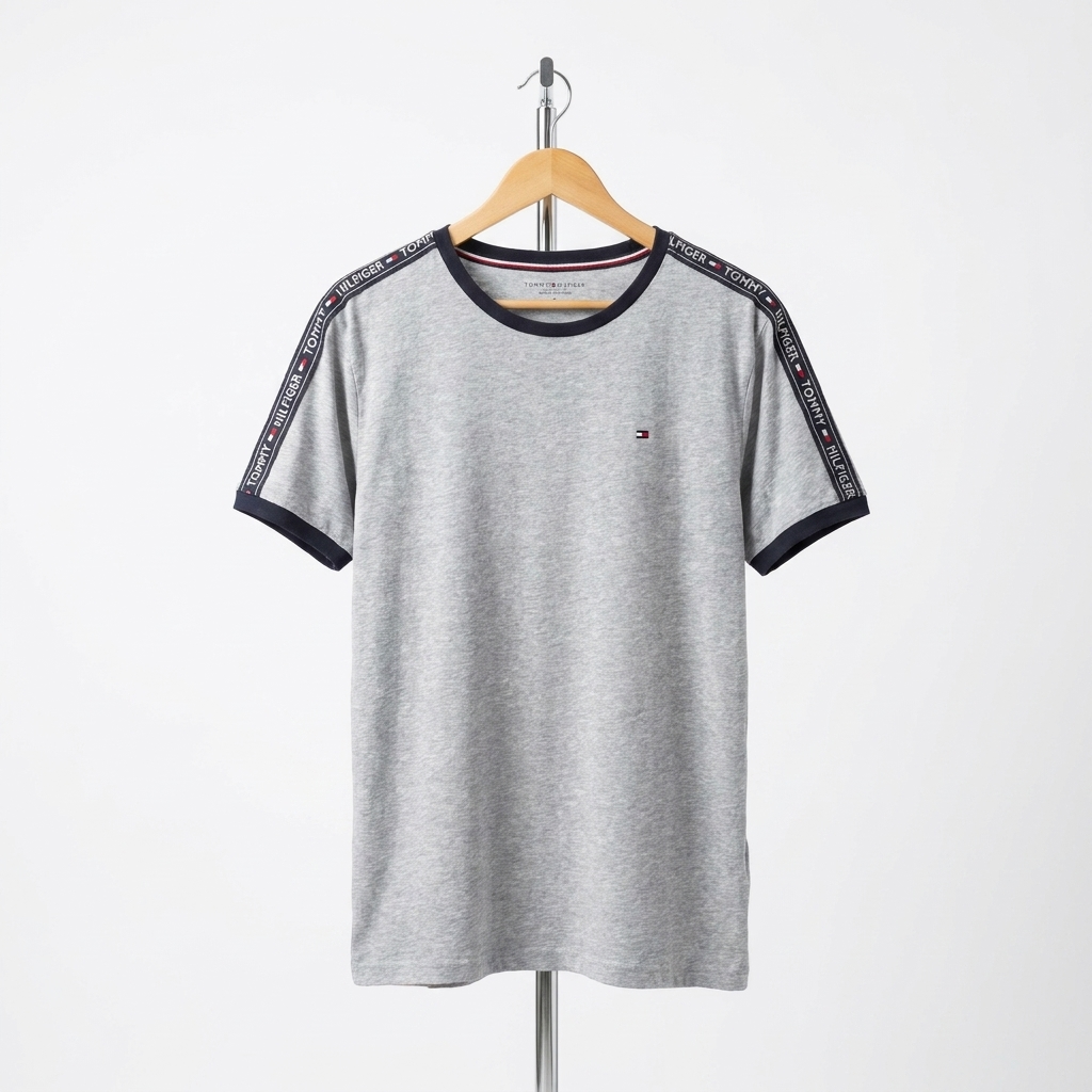 Tommy Hilfiger - Cotton - T-Shirt – Gray – Size L