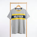 Tommy Hilfiger - Cotton - T-Shirt – Gray - Yellow – Size L