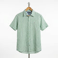 Tommy Hilfiger - Linen - Shirt - Green - Size L