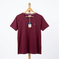 Tommy Hilfiger - Cotton - T-Shirt – Maroon – Size L fits S