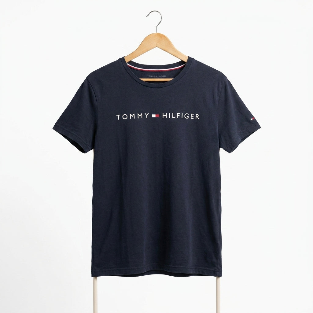 Tommy Hilfiger - Cotton - T-Shirt – Navy – Size L