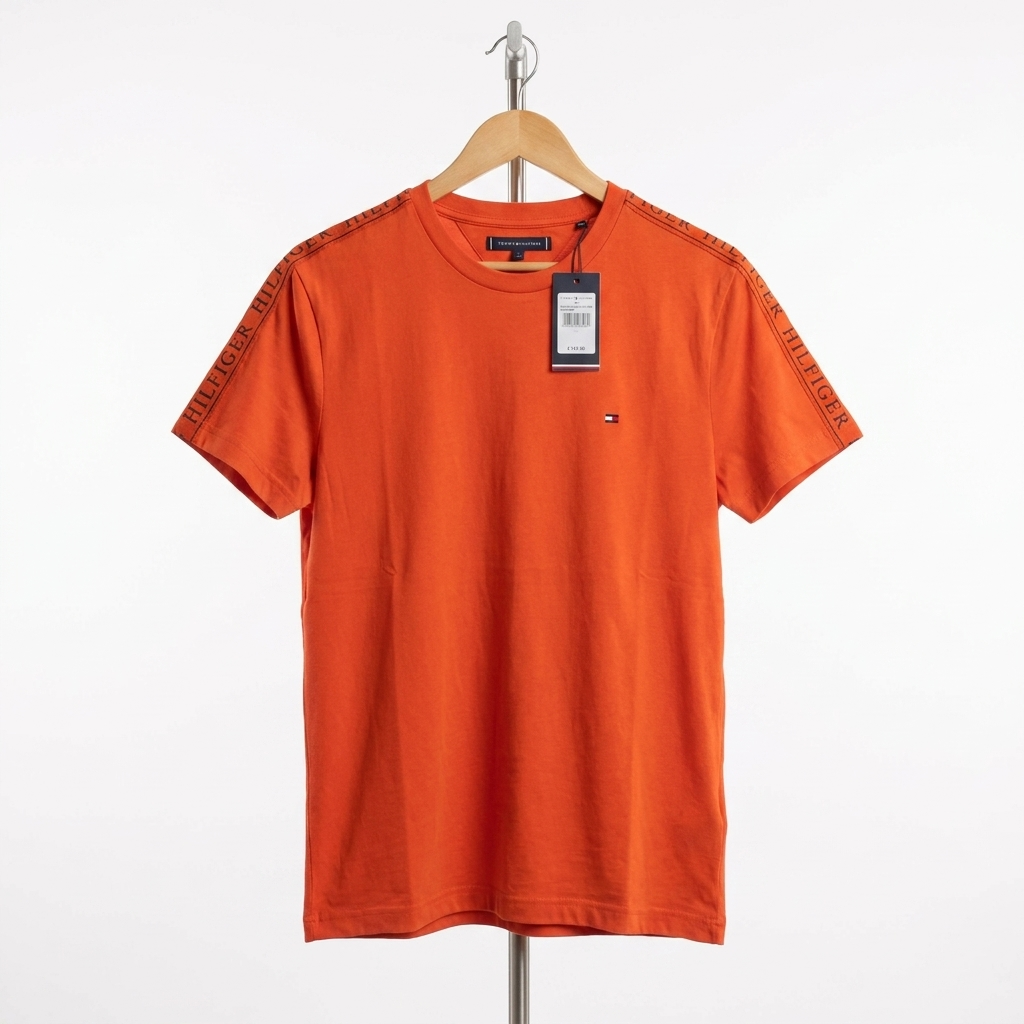 Tommy Hilfiger - Cotton - T-Shirt – Orange – Size L