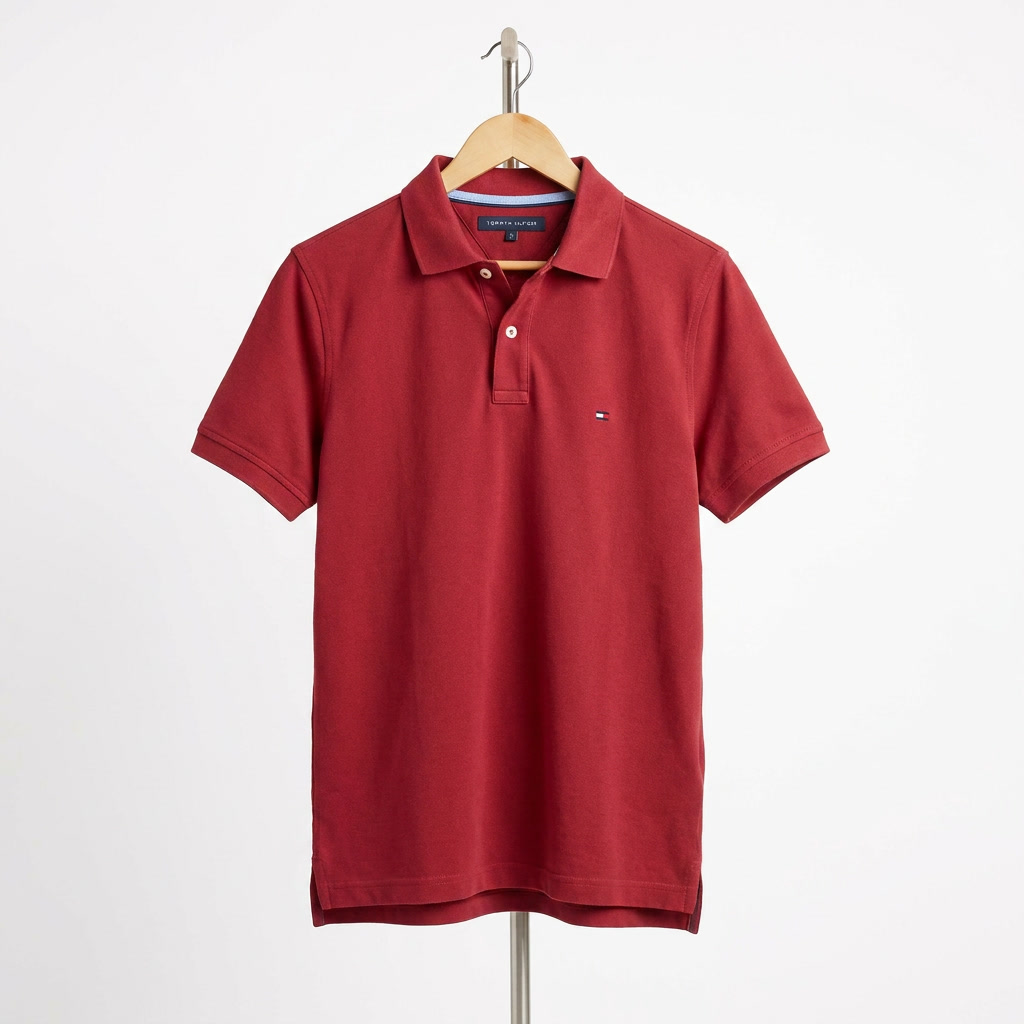 Tommy Hilfiger - Cotton - Polo Shirt – Red – Size S