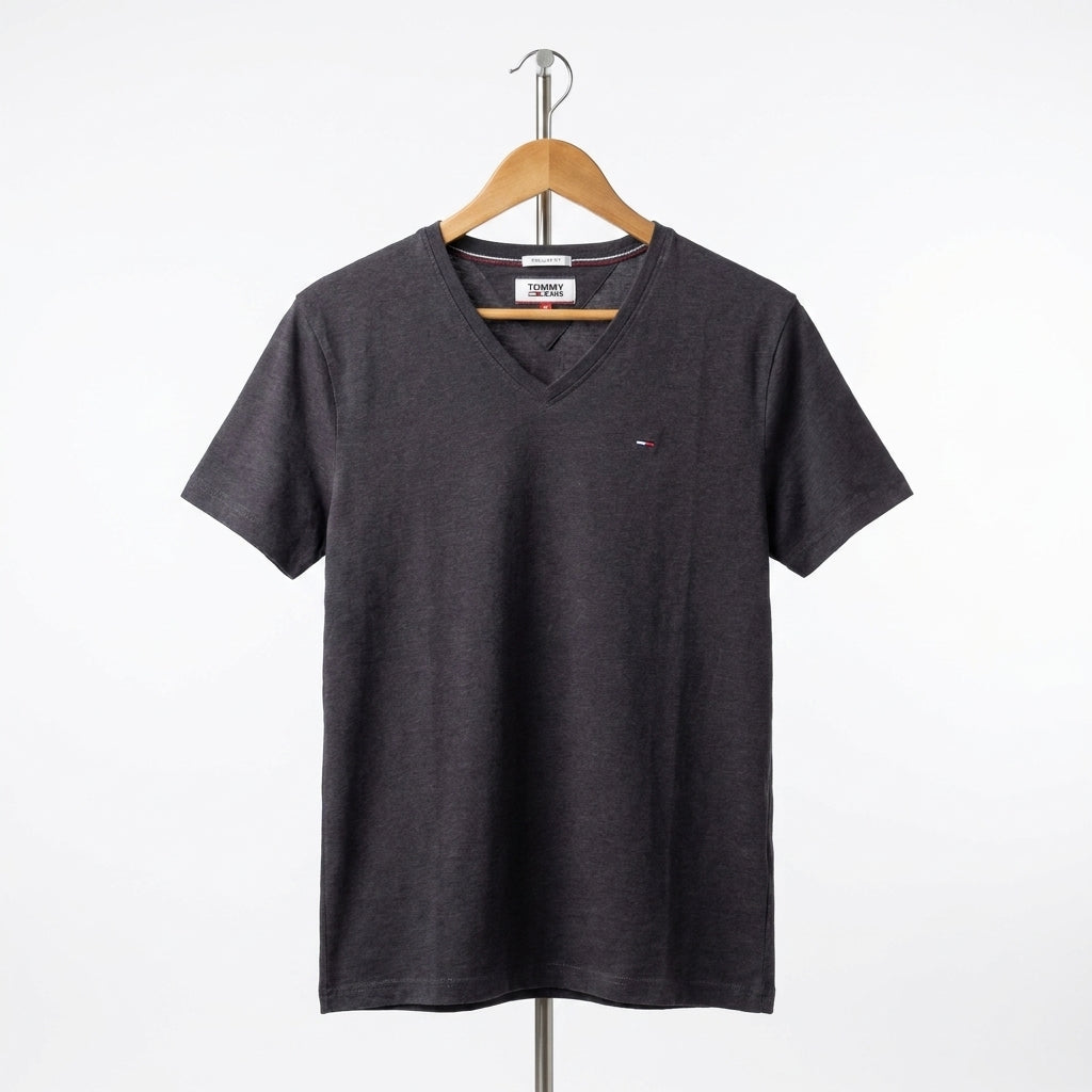 Tommy Hilfiger - Cotton - T-Shirt – Dark Gray – Size M