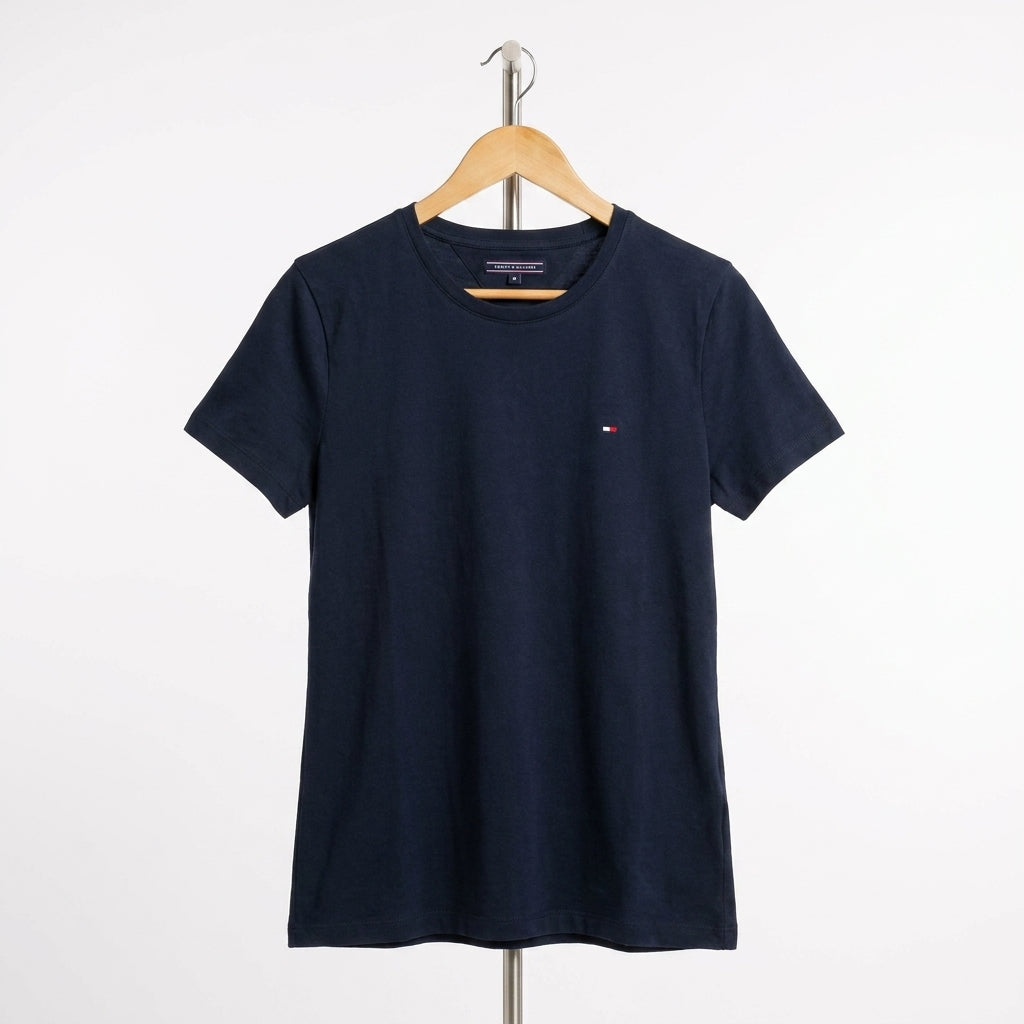 Tommy Hilfiger - Cotton - T-Shirt – Navy – Size M